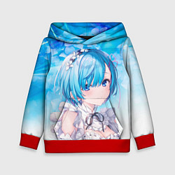 Толстовка-худи детская Рем, цвет: 3D-красный