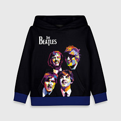 Толстовка-худи детская The Beatles, цвет: 3D-синий