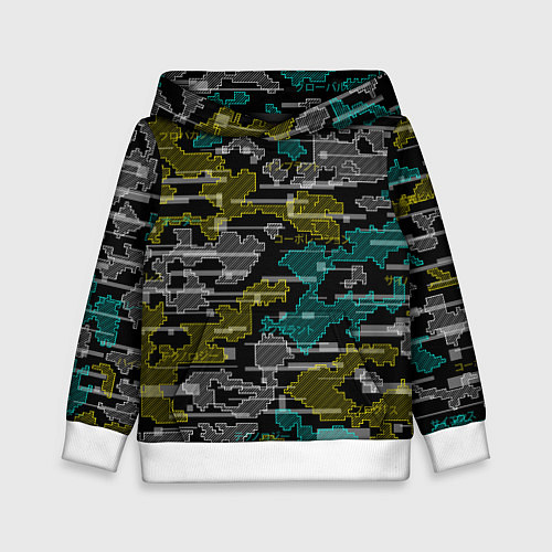 Детская толстовка Futuristic Camo / 3D-Белый – фото 1