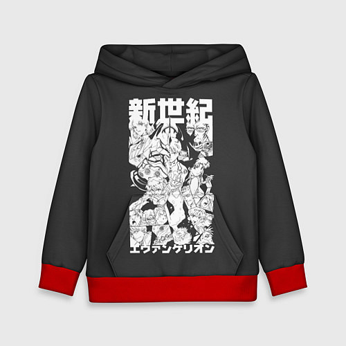 Детская толстовка Евангилион / 3D-Красный – фото 1
