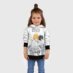 Толстовка-худи детская Персонажи Обещанный Неверленд, цвет: 3D-черный — фото 2