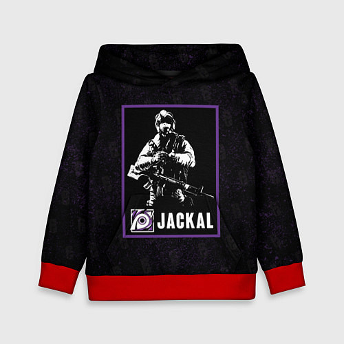 Детская толстовка Jackal / 3D-Красный – фото 1