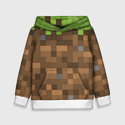 Детская толстовка Minecraft камуфляж / 3D-Белый – фото 1