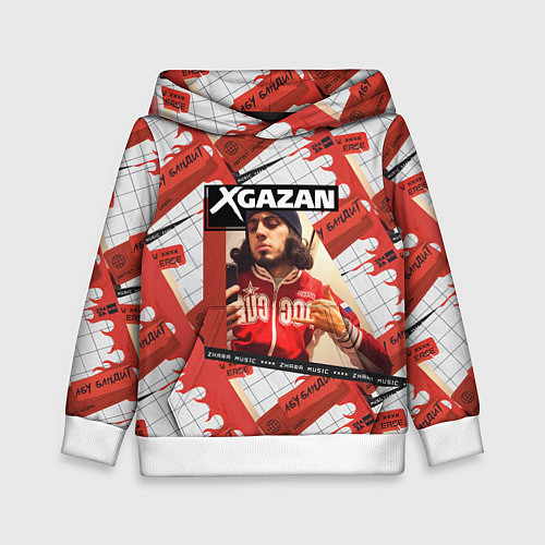 Детская толстовка Клип Gazan - АБУ БАНДИТ / 3D-Белый – фото 1