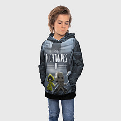 Толстовка-худи детская LITTLE NIGHTMARES 2, цвет: 3D-черный — фото 2