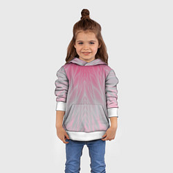 Толстовка-худи детская Абстракция, цвет: 3D-белый — фото 2