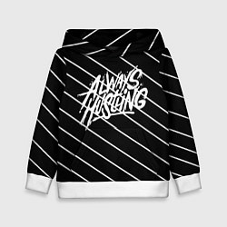 Толстовка-худи детская Always Hustling, цвет: 3D-белый