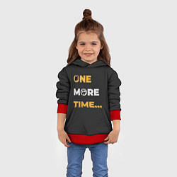 Толстовка-худи детская One More Time, цвет: 3D-красный — фото 2