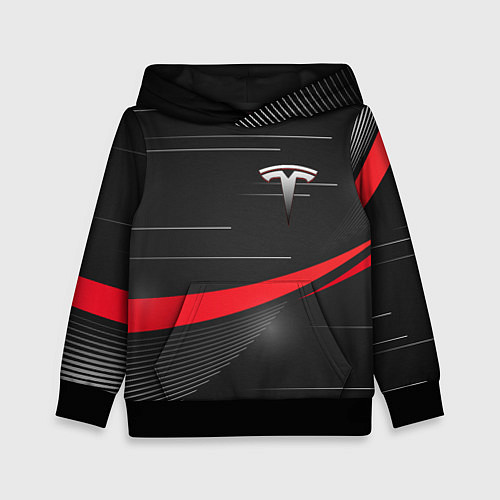 Детская толстовка TESLA ABSTRACT ТЕСЛА СПОРТ / 3D-Черный – фото 1