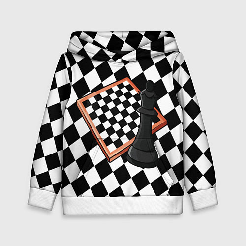 Детская толстовка Шахматы / 3D-Белый – фото 1