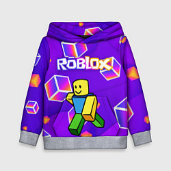Толстовка-худи детская ROBLOX КУБЫ, цвет: 3D-меланж