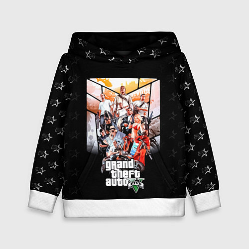 Детская толстовка Grand Theft Auto five / 3D-Белый – фото 1