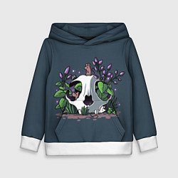 Толстовка-худи детская Мыши в черепе, цвет: 3D-белый