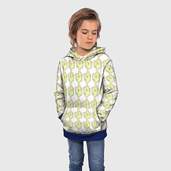 Толстовка-худи детская Счастливые лягушки, цвет: 3D-синий — фото 2