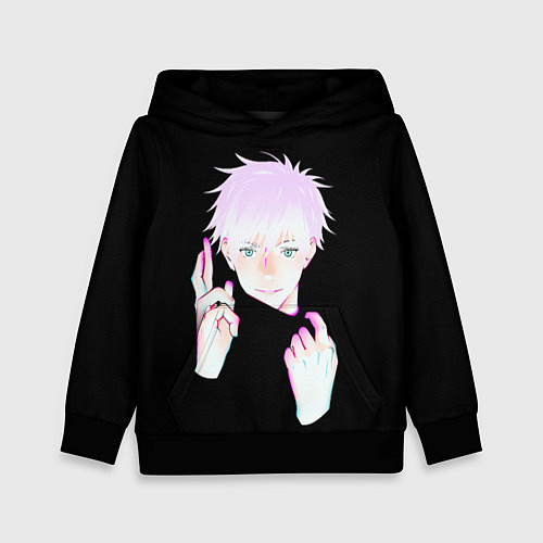 Детская толстовка ГОДЖО САТОРУ GOJO SATORU / 3D-Черный – фото 1