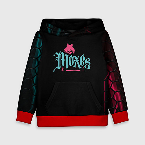 Детская толстовка Cyberpunk - Moxes / 3D-Красный – фото 1