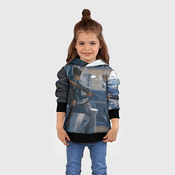 Толстовка-худи детская Пятый снайпер, цвет: 3D-черный — фото 2