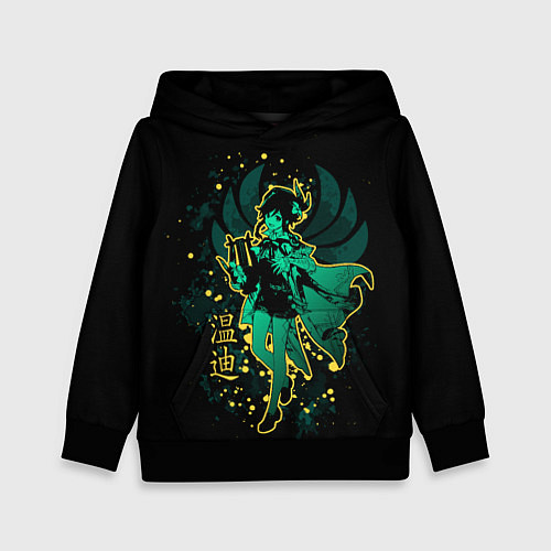 Детская толстовка GENSHIN IMPACT, ВЕНТИ / 3D-Черный – фото 1