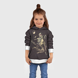 Толстовка-худи детская Fallout New Vegas, цвет: 3D-белый — фото 2