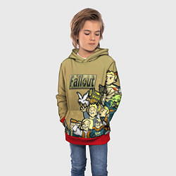 Толстовка-худи детская Волтбои, цвет: 3D-красный — фото 2