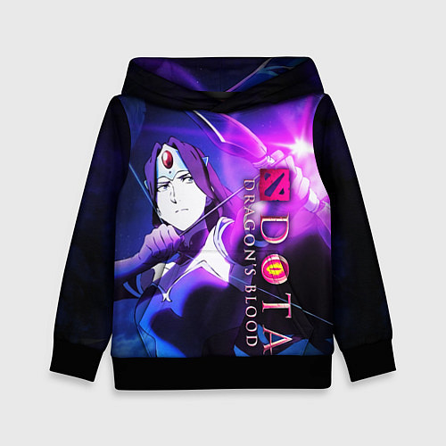 Детская толстовка DOTA: Кровь дракона / 3D-Черный – фото 1