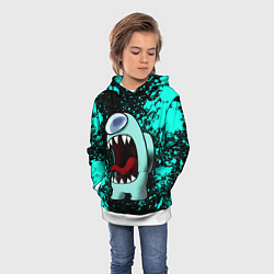 Толстовка-худи детская AMONG US АМОНГ АС, цвет: 3D-белый — фото 2