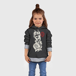 Толстовка-худи детская Алукард HELL, цвет: 3D-меланж — фото 2