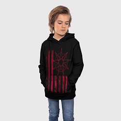 Толстовка-худи детская Slipknot Флаг, цвет: 3D-черный — фото 2