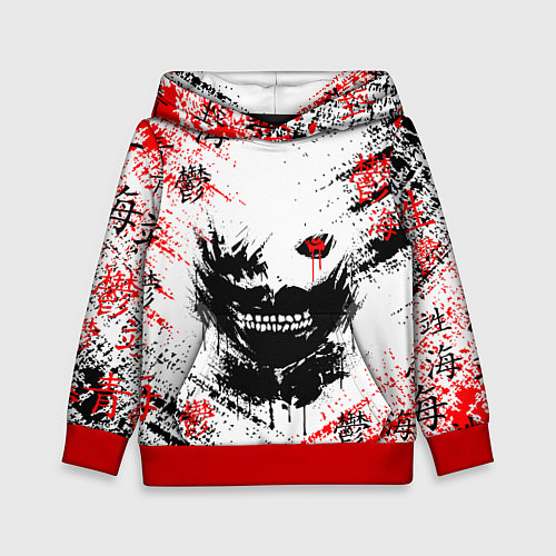 Детская толстовка ТОКИЙСКИЙ ГУЛЬ КЕН КАНЕКИ / 3D-Красный – фото 1