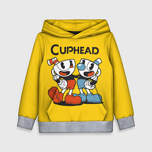 Детская толстовка CUPHEAD / 3D-Меланж – фото 1