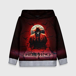 Толстовка-худи детская HELLSING $$$, цвет: 3D-меланж