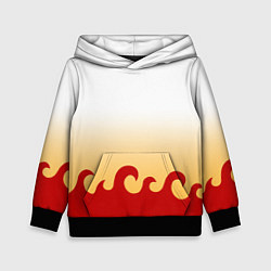 Толстовка-худи детская ШИНДЖУРО РЕНГОКУ KNY, цвет: 3D-черный