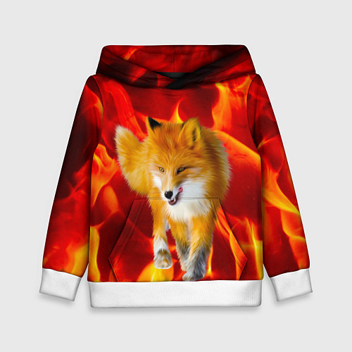 Детская толстовка Fire Fox / 3D-Белый – фото 1