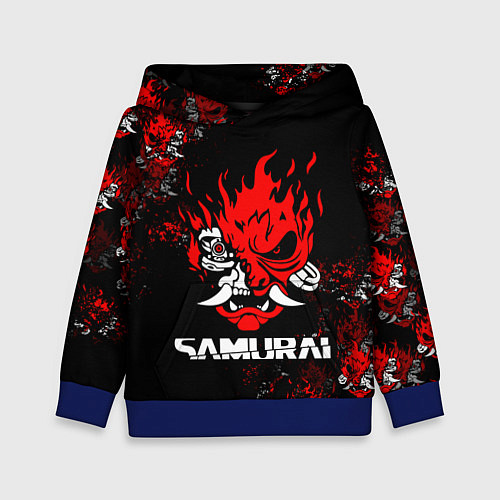 Детская толстовка SAMURAI CYBERPUNK 2077 / 3D-Синий – фото 1