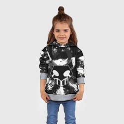 Толстовка-худи детская БЛИЧ ШИНИГАМИ ЛОГО НА СПИНЕ, цвет: 3D-меланж — фото 2
