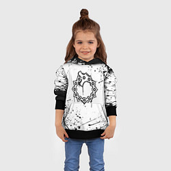 Толстовка-худи детская МЕЛИОДАС 7 СМЕРТНЫХ ГРЕХОВ, цвет: 3D-черный — фото 2