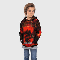 Толстовка-худи детская DARK SOULS GAME STORY, цвет: 3D-меланж — фото 2