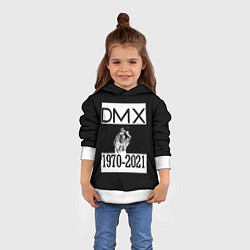 Толстовка-худи детская DMX 1970-2021, цвет: 3D-белый — фото 2