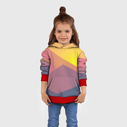 Толстовка-худи детская Векторный Египед, цвет: 3D-красный — фото 2