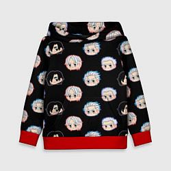 Толстовка-худи детская DMC Pattern, цвет: 3D-красный