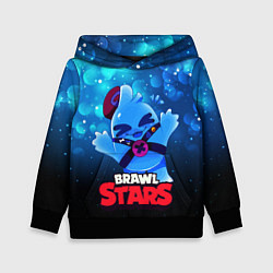 Толстовка-худи детская Сквик Squeak Brawl Stars, цвет: 3D-черный