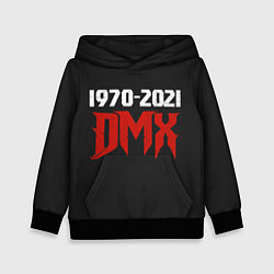 Толстовка-худи детская DMX 1970-2021, цвет: 3D-черный