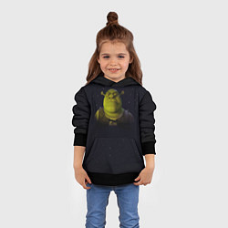 Толстовка-худи детская Злой Шрек, цвет: 3D-черный — фото 2
