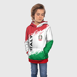 Толстовка-худи детская MADE IN ITALY, цвет: 3D-красный — фото 2