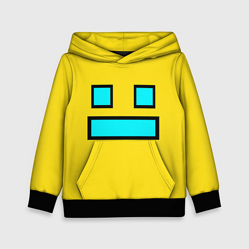 Детская толстовка Geometry Dash: Smile / 3D-Черный – фото 1