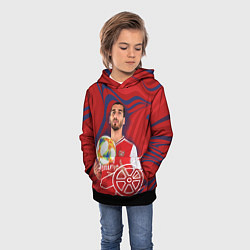 Толстовка-худи детская Henrikh Mkhitaryan Arsenal, цвет: 3D-черный — фото 2