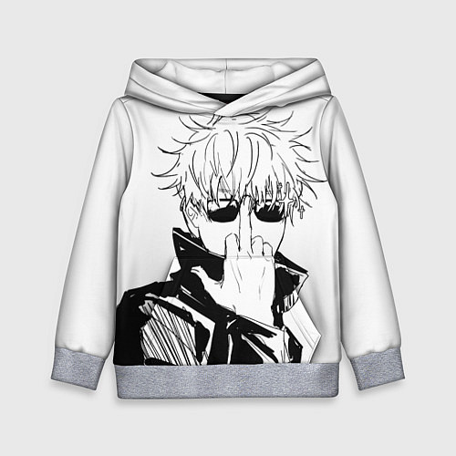 Детская толстовка Магическая битва Годжо / 3D-Меланж – фото 1