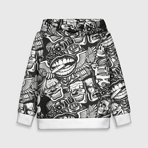 Детская толстовка Тату ретро / 3D-Белый – фото 1