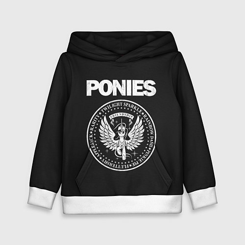 Детская толстовка Pony x Ramones / 3D-Белый – фото 1