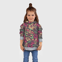 Толстовка-худи детская Маска, цвет: 3D-меланж — фото 2